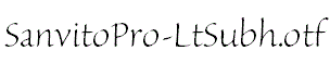SanvitoPro-LtSubh