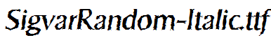 SigvarRandom-Italic