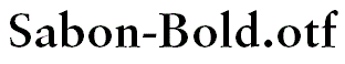 Sabon-Bold