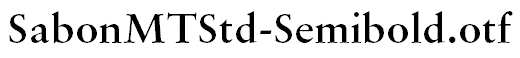 SabonMTStd-Semibold