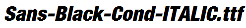 Sans-Black-Cond-ITALIC