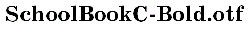 SchoolBookC-Bold