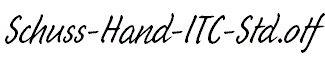 Schuss-Hand-ITC-Std