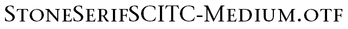 StoneSerifSCITC-Medium