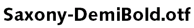 Saxony-DemiBold