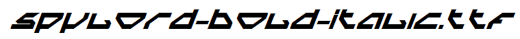 Spylord-Bold-Italic