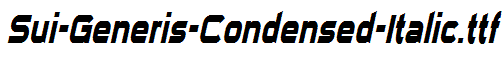 Sui-Generis-Condensed-Italic