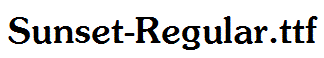 Sunset-Regular