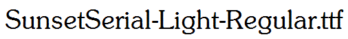 SunsetSerial-Light-Regular