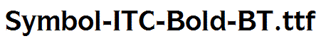 Symbol-ITC-Bold-BT