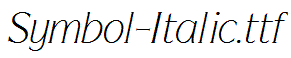 Symbol-Italic