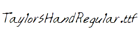 TaylorsHandRegular