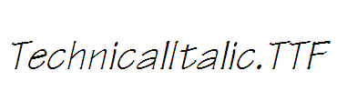 TechnicalItalic