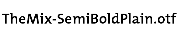 TheMix-SemiBoldPlain