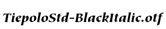 TiepoloStd-BlackItalic