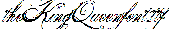 theKingQueenfont