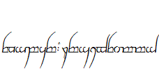 Tengwar-Cursive