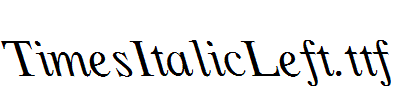 TimesItalicLeft