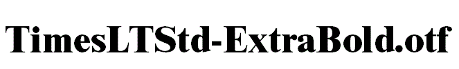 TimesLTStd-ExtraBold
