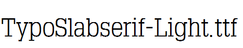 TypoSlabserif-Light