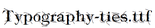 Typography-ties