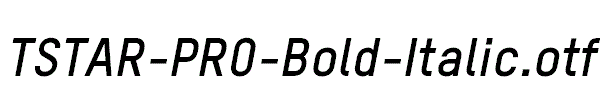 TSTAR-PRO-Bold-Italic