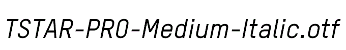 TSTAR-PRO-Medium-Italic