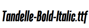 Tandelle-Bold-Italic
