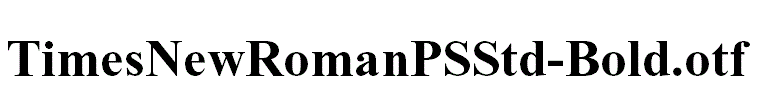 TimesNewRomanPSStd-Bold