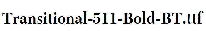 Transitional-511-Bold-BT
