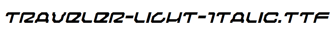 Traveler-Light-Italic