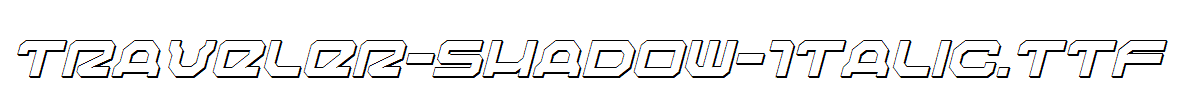 Traveler-Shadow-Italic