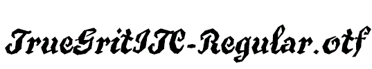 TrueGritITC-Regular