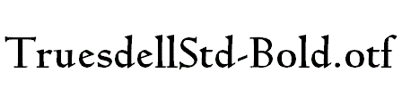 TruesdellStd-Bold