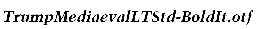 TrumpMediaevalLTStd-BoldIt
