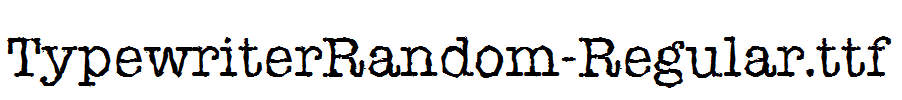 TypewriterRandom-Regular