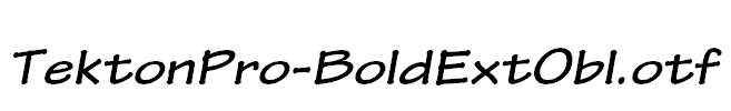 TektonPro-BoldExtObl