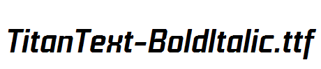 TitanText-BoldItalic