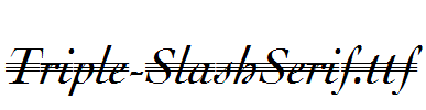 Triple-SlashSerif