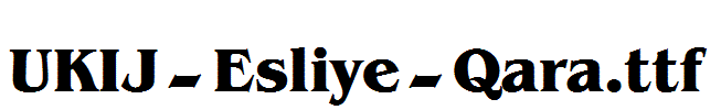 UKIJ-Esliye-Qara