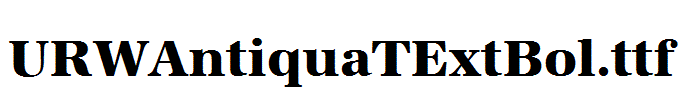 URWAntiquaTExtBol