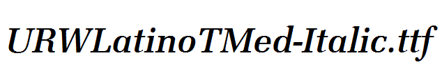 URWLatinoTMed-Italic