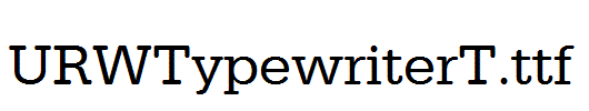 URWTypewriterT