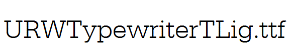 URWTypewriterTLig