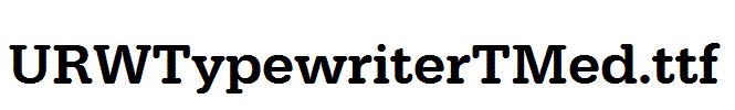 URWTypewriterTMed