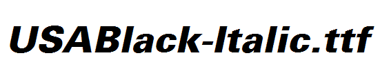 USABlack-Italic