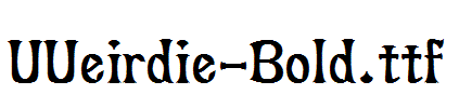 UUeirdie-Bold