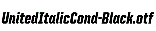 UnitedItalicCond-Black