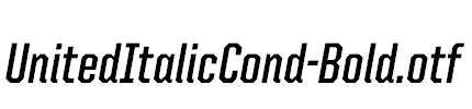 UnitedItalicCond-Bold