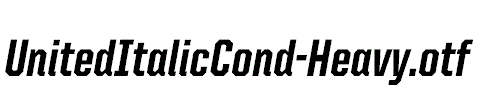 UnitedItalicCond-Heavy